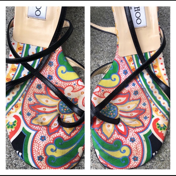 ⭐️HP🧜‍♀️Jimmy Choo Strappy Sandal RhinoChoo sz 40 - Picture 8 of 8